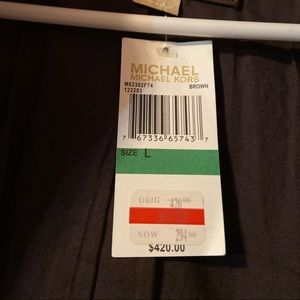 Micheal kors leather jacket for woman